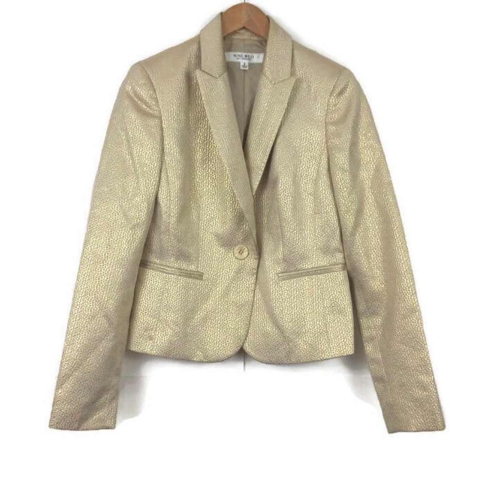 Nine West GoldBlazer Size 2 Suit Separates